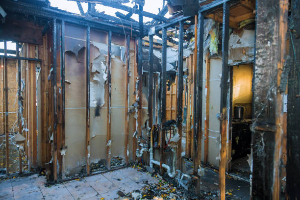Professional Fire Damage Removal technician working in Bonsall, CA
